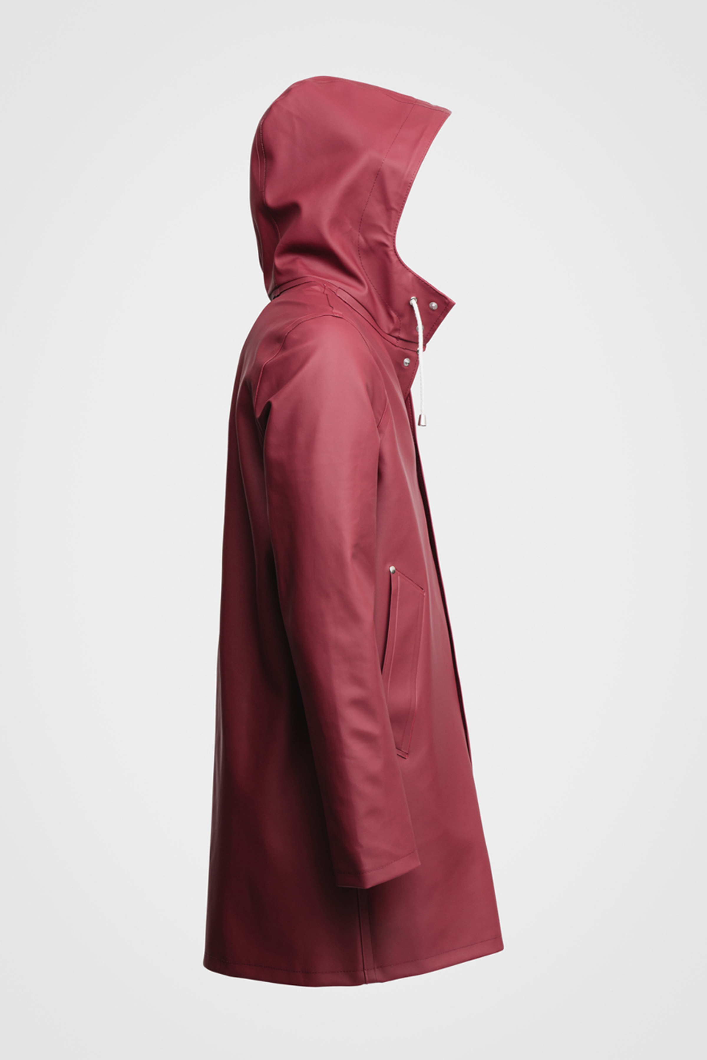 Stockholm Raincoat Burgundy - 2