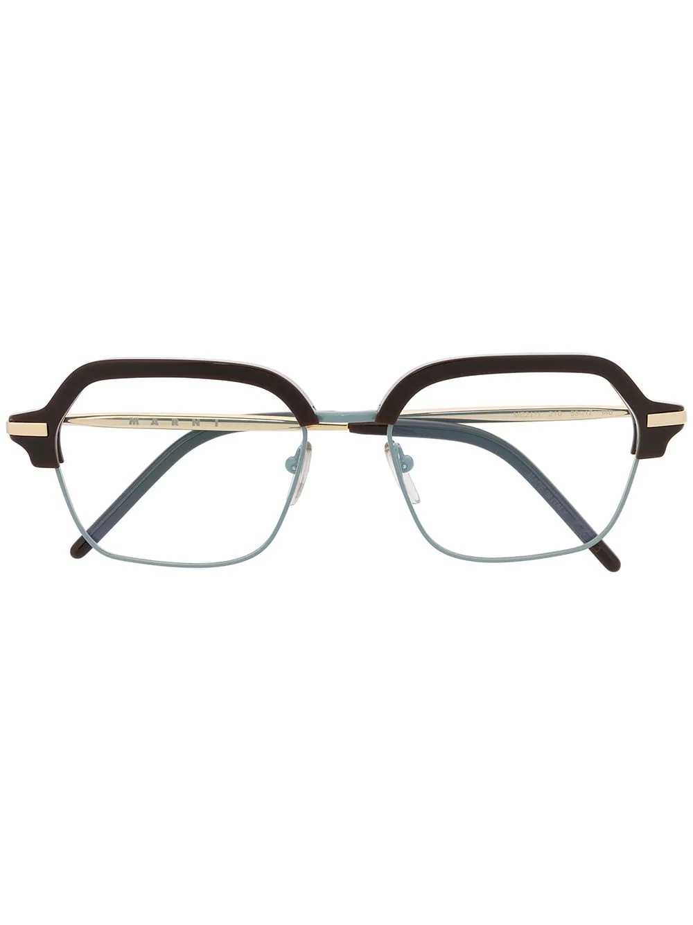 two-tone square glasses - 1