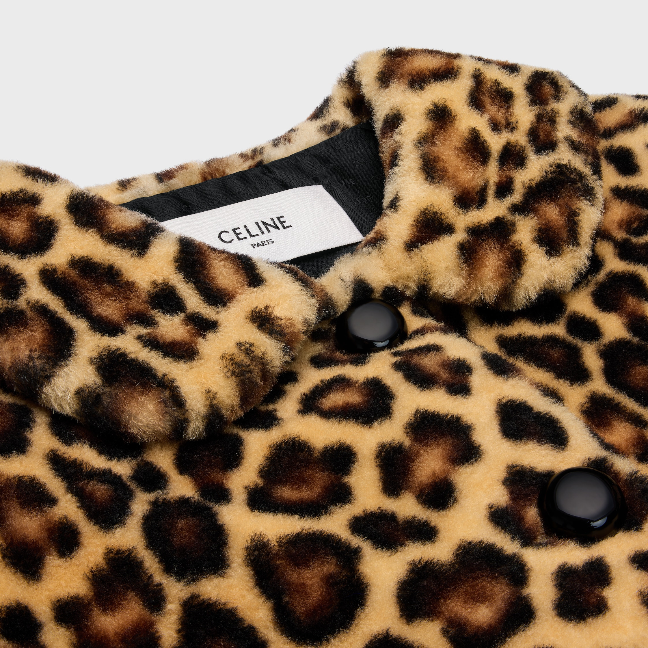 jacket in leopard shearling - 3