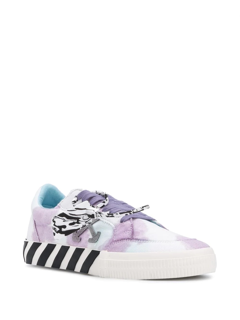 Vulcanized tie-dye low-top sneakers - 2