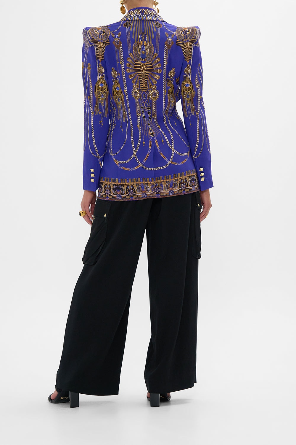 PEAKED SHOULDER BLAZER - 3