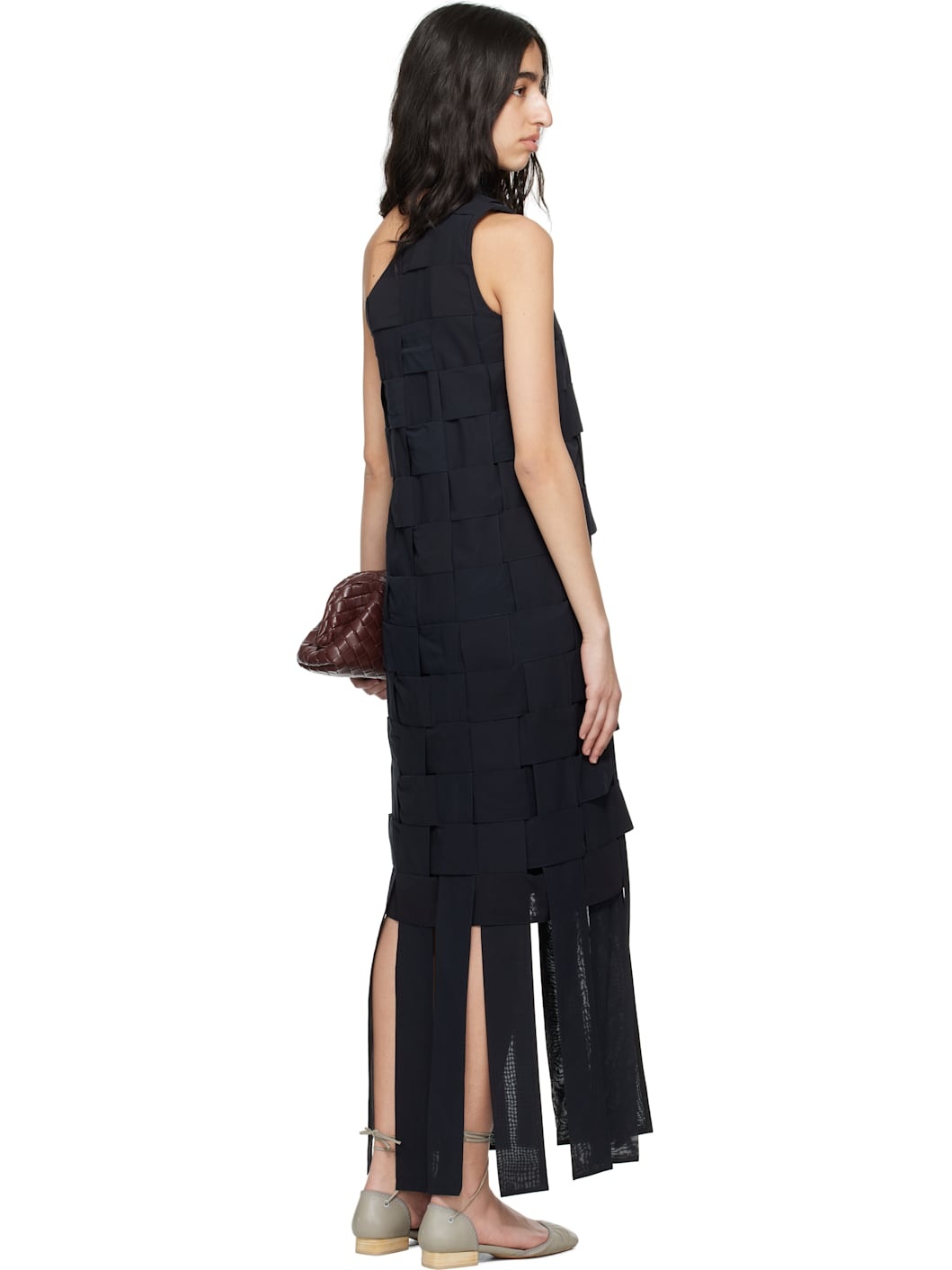 Navy Imperial Midi Dress - 3