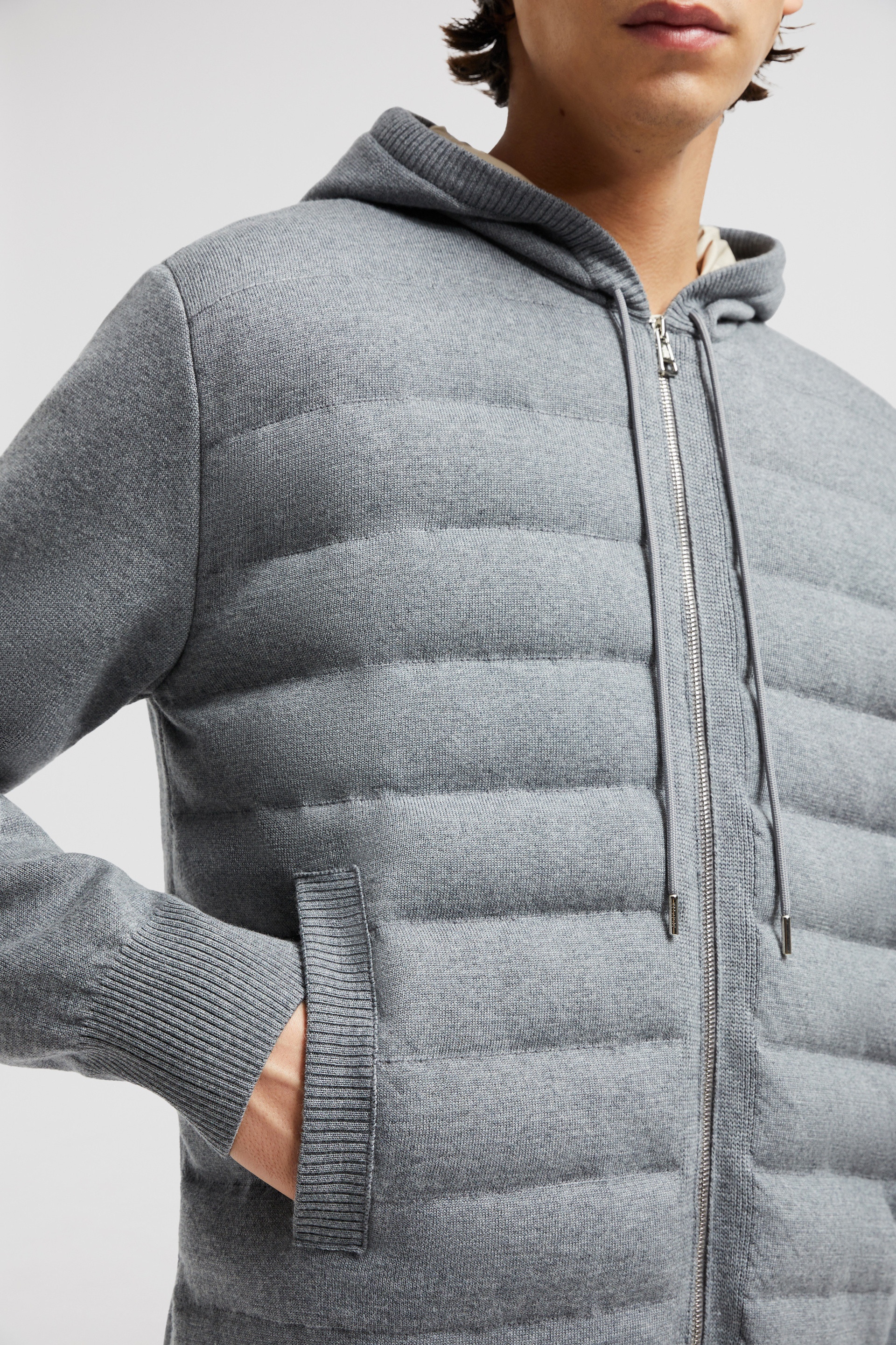 Moncler Padded Cotton Zip-Up Hoodie | REVERSIBLE