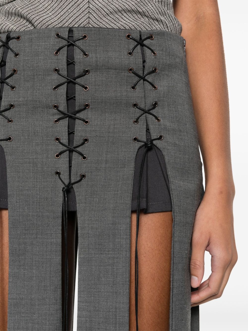 strap-detail skirt - 5