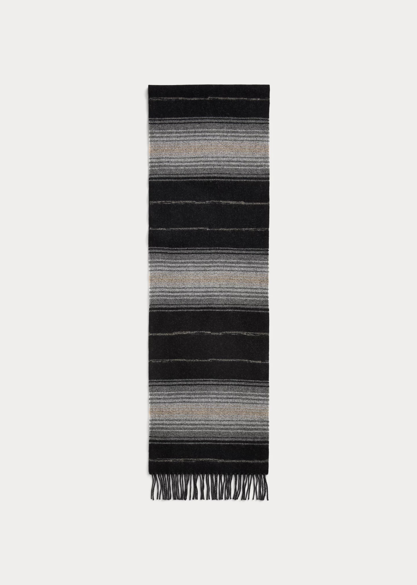 Striped Wool-Cashmere Scarf - 3
