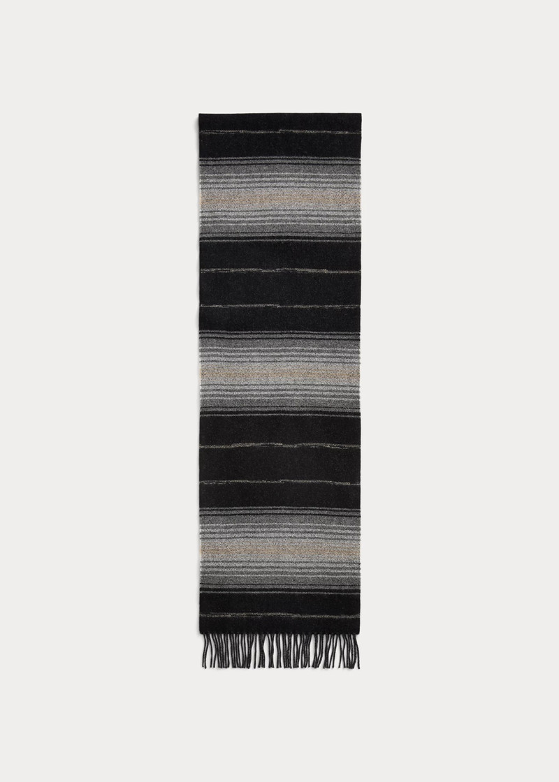 Striped Wool-Cashmere Scarf 3