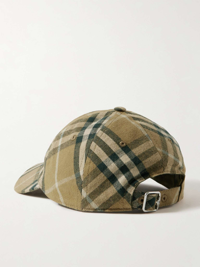 Burberry Checked Cotton-Twill Baseball Cap outlook