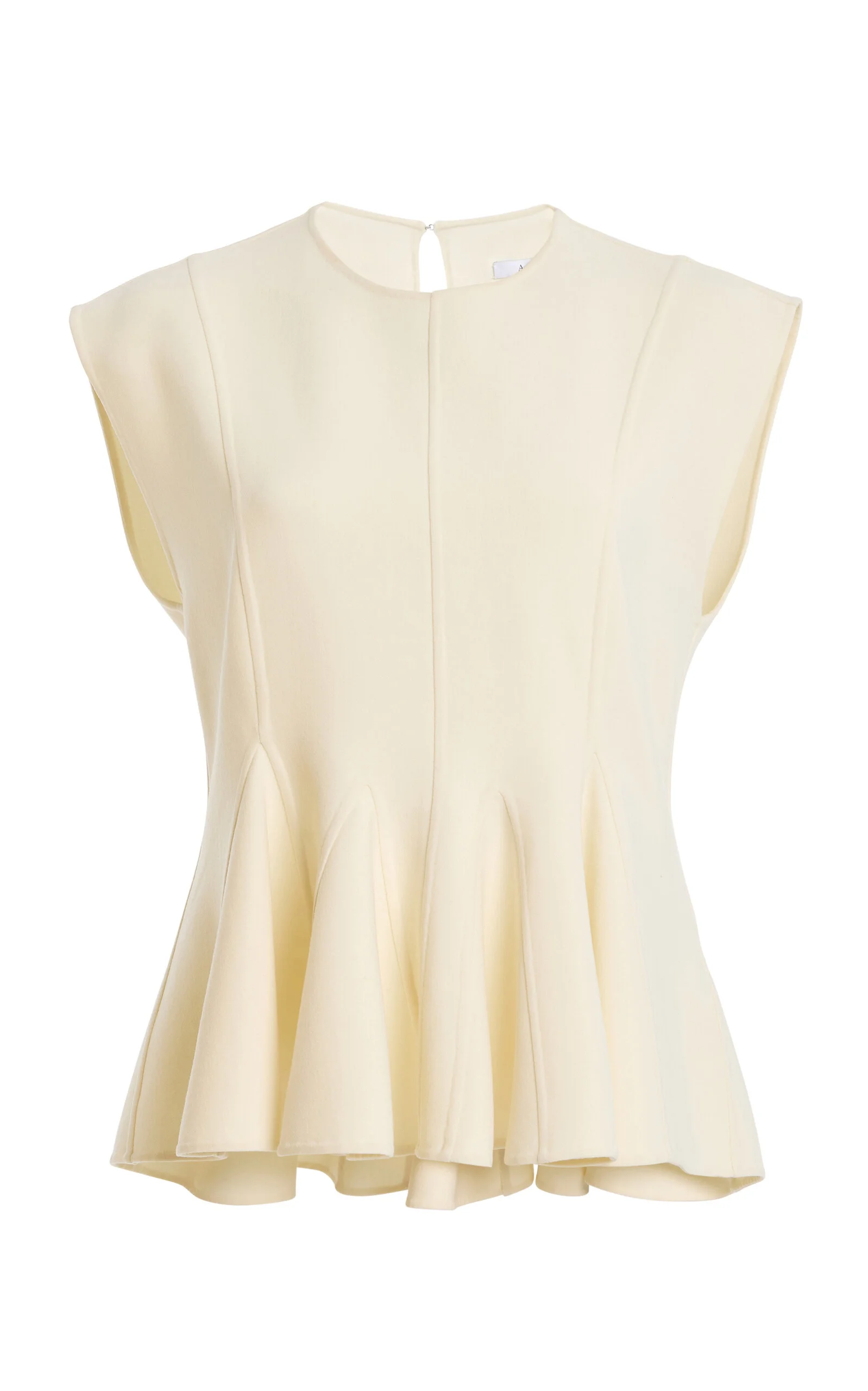 Double Face Stretch-Wool Top ivory - 1
