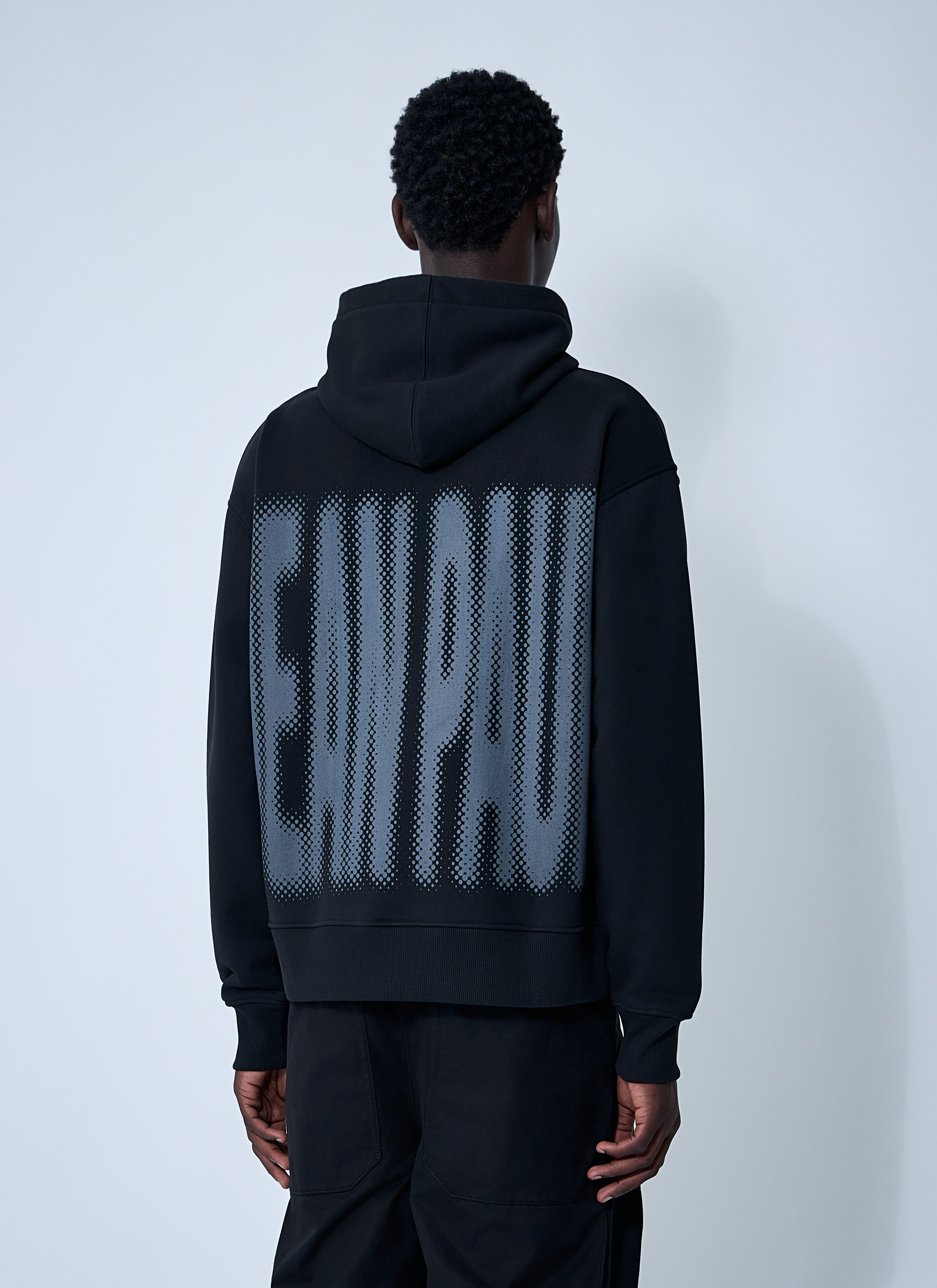 Logo Motif Hooded Sweatshirt - 4