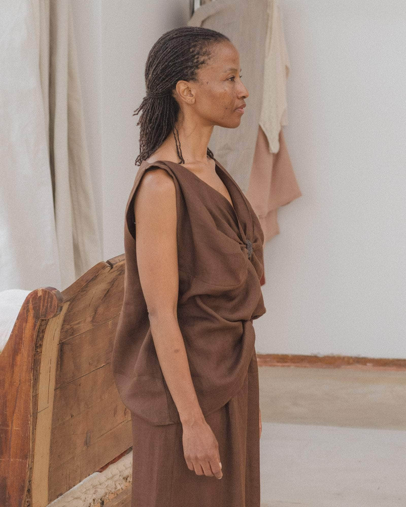 Sepia Top - Fine Linen and Lace 7