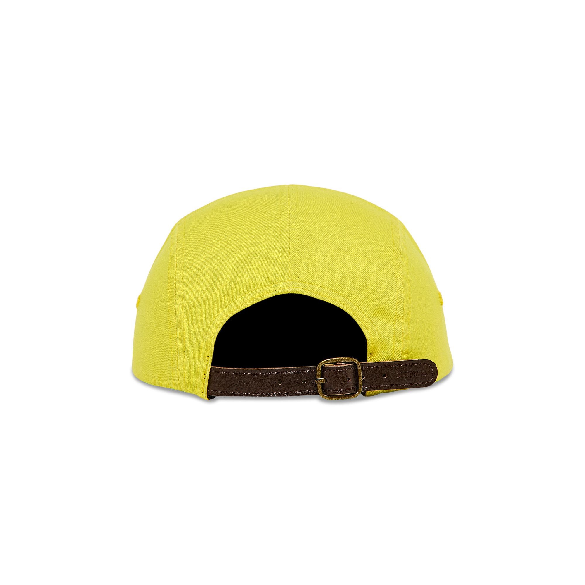 Supreme Washed Chino Twill Camp Cap 'Yellow' - 4