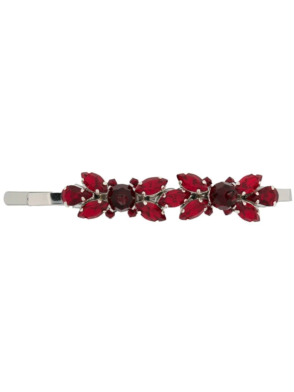 crystal-embellished hair clip - 1