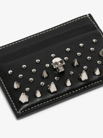 Alexander McQueen Women's Skull Card Holder in Black outlook