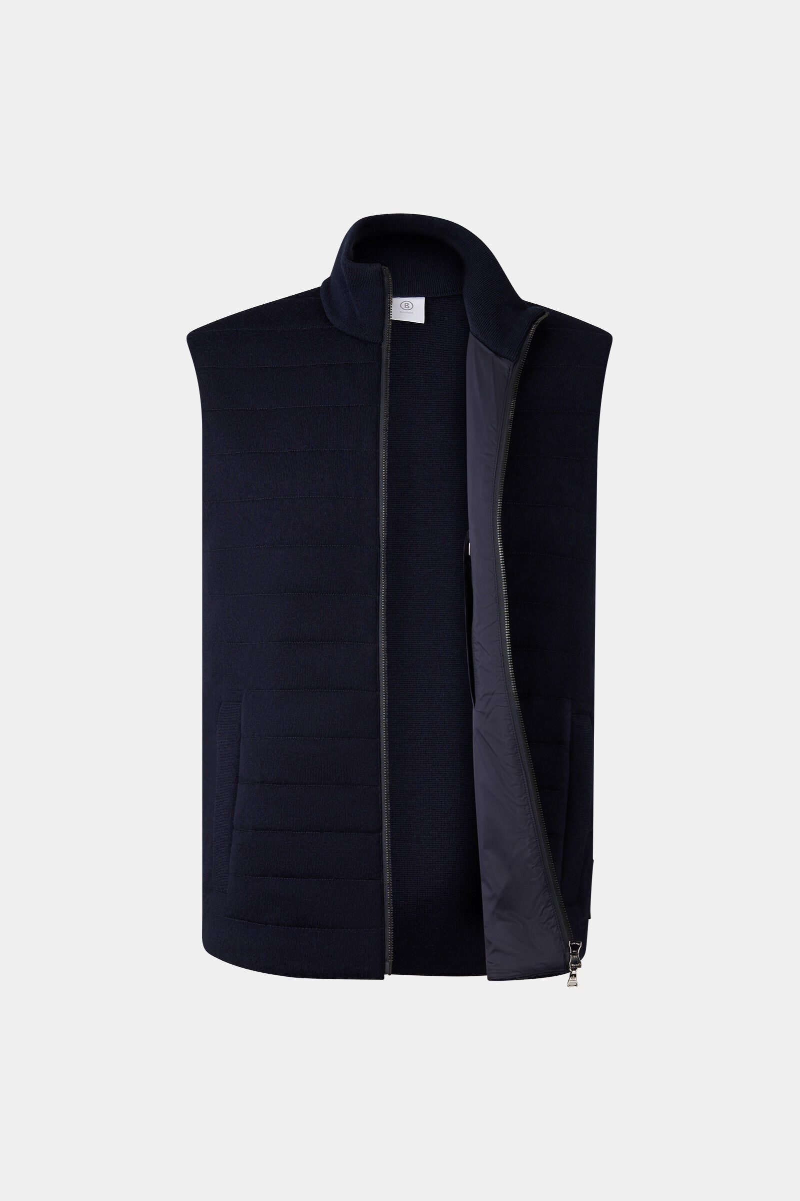 Lavin knitted vest in Navy blue - 7