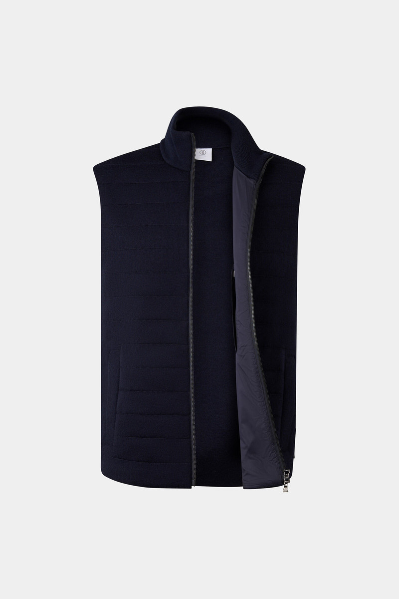Lavin knitted vest in Navy blue 7