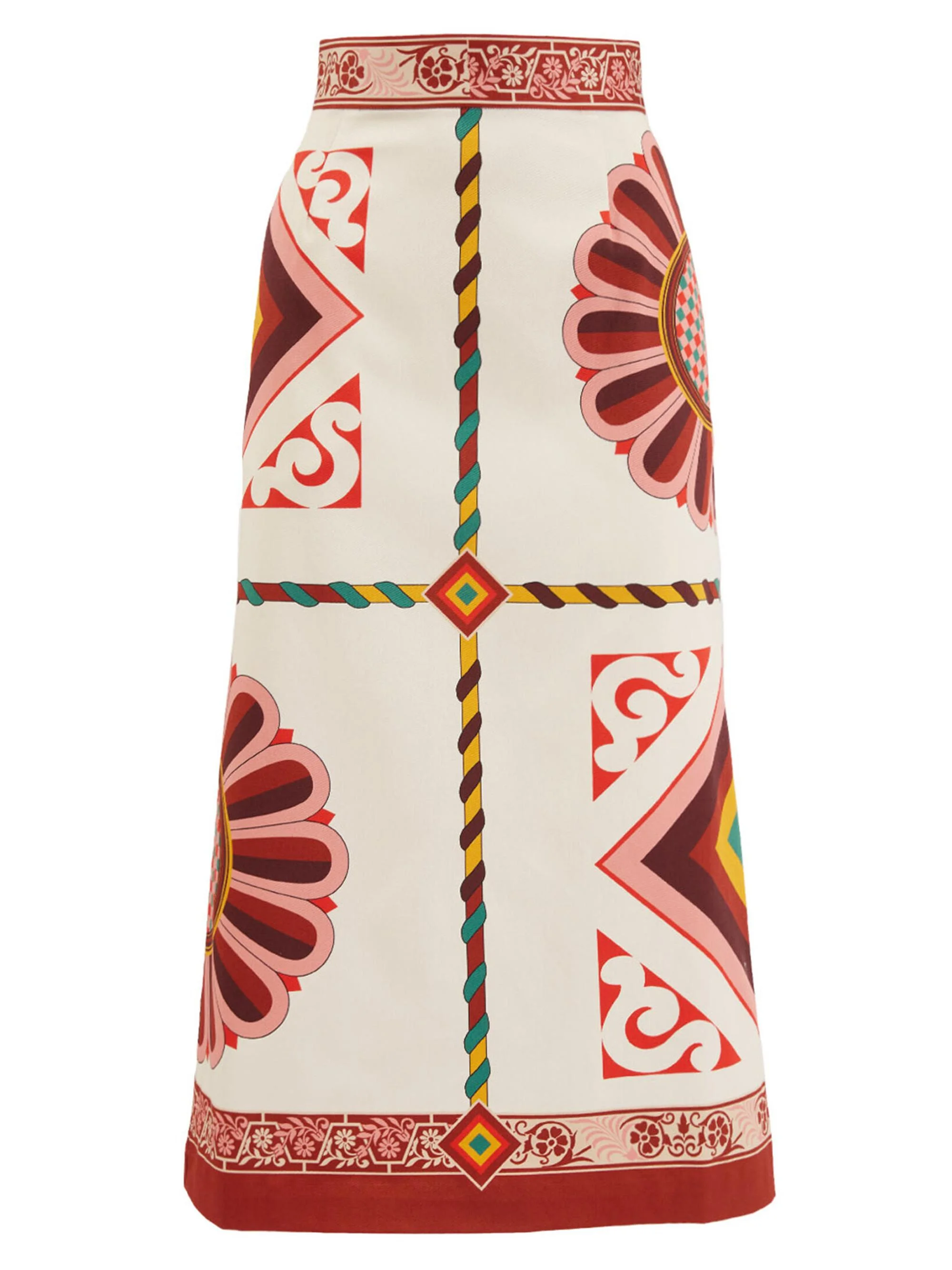 Women's Baia Skirt - Macro Tiles Placee White - 1