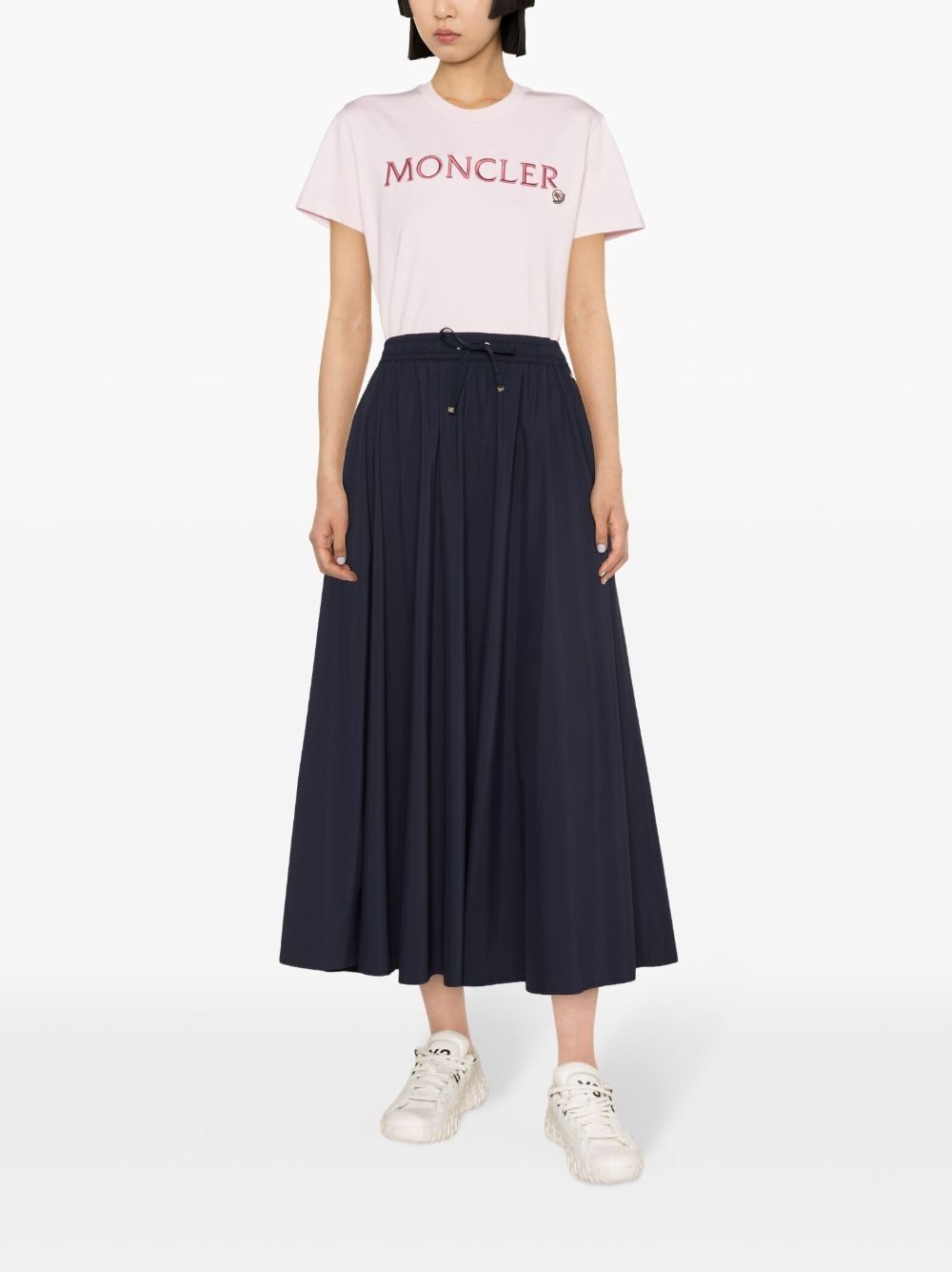 elasticated waistband flared skirt - 2