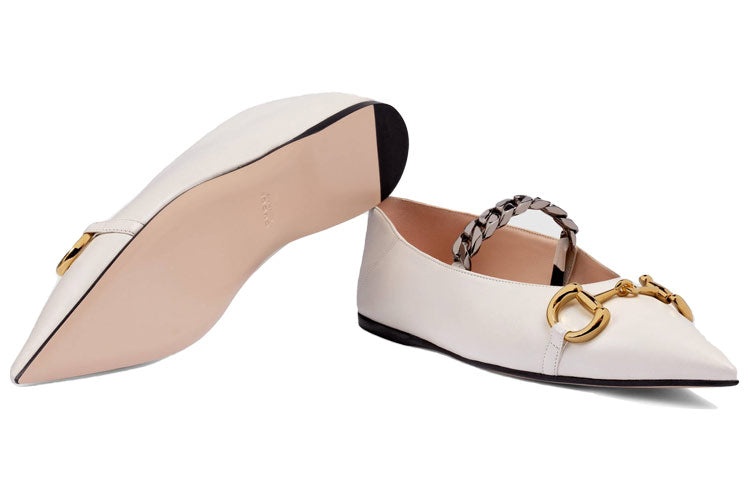 (WMNS) Gucci Shoe White 621161-1RH00-9050 - 5