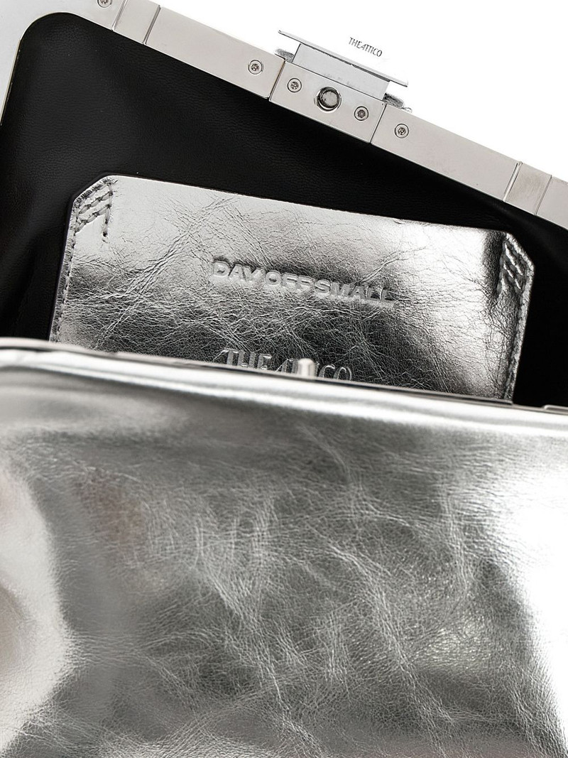 Day Off Small craquelé-effect leather clutch 3
