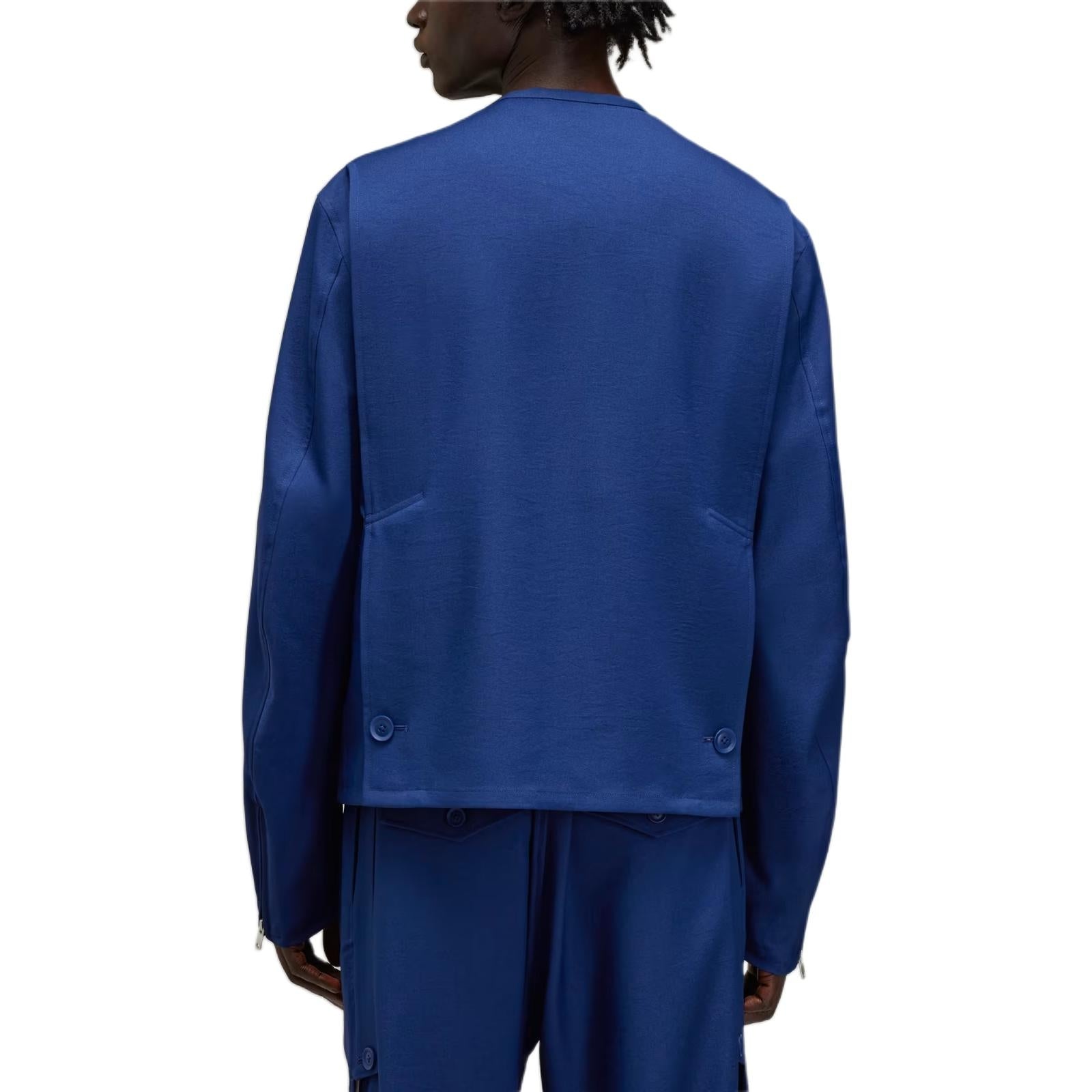 adidas Y-3 Mesh 3-Stripes Track Top 'Dark Blue' JM7795 - 3