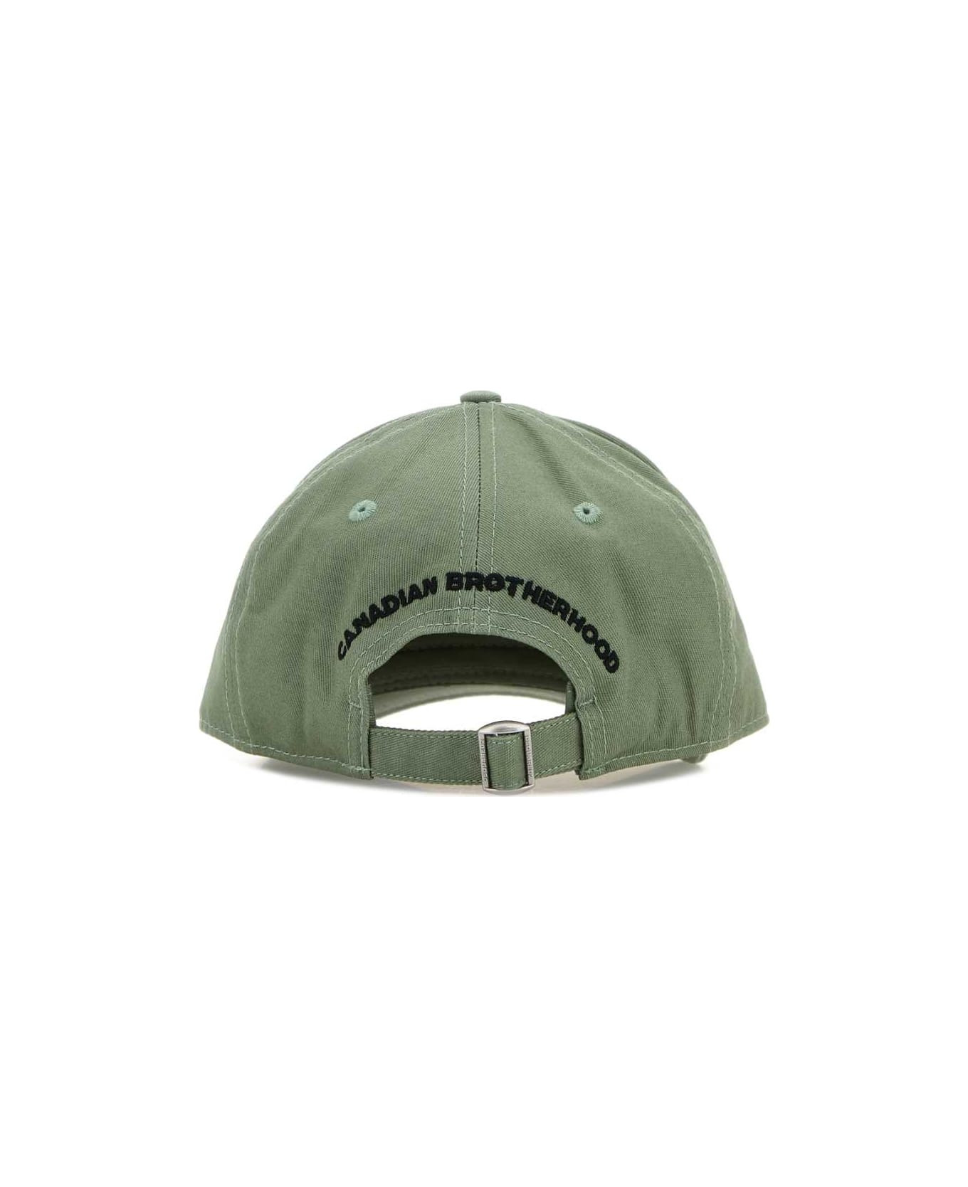 Green Cotton Baseball Cap - 3