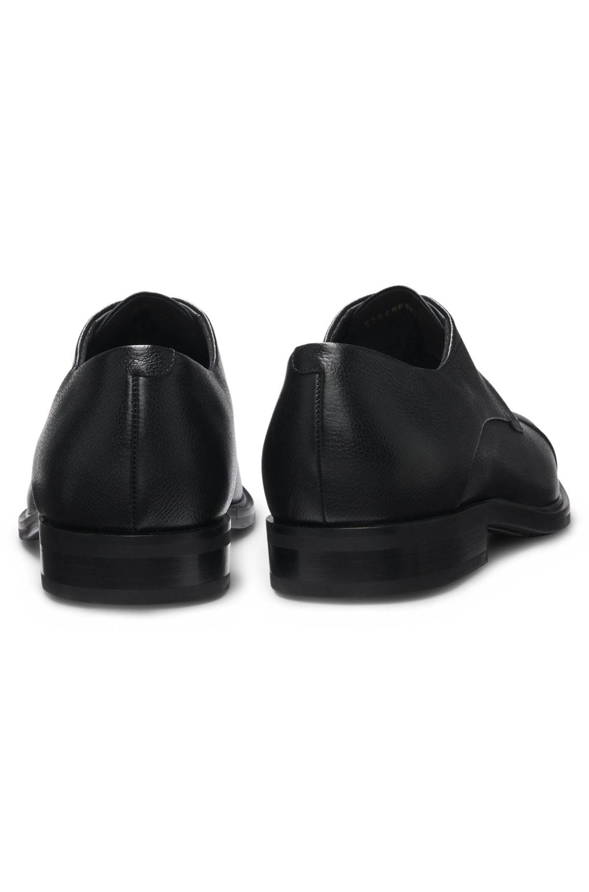 CAP-TOE DERBY SHOES IN GRAINED LEATHER - 4