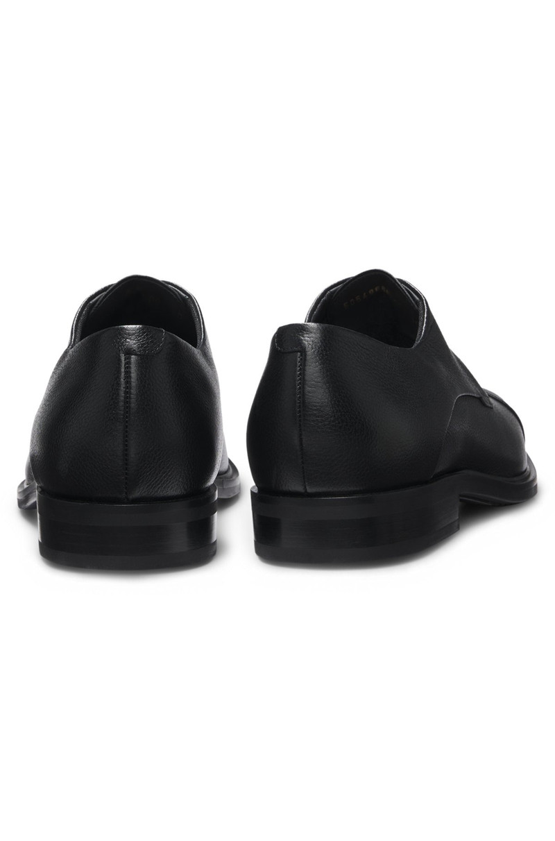 BOSS CAP-TOE DERBY SHOES IN GRAINED LEATHER outlook