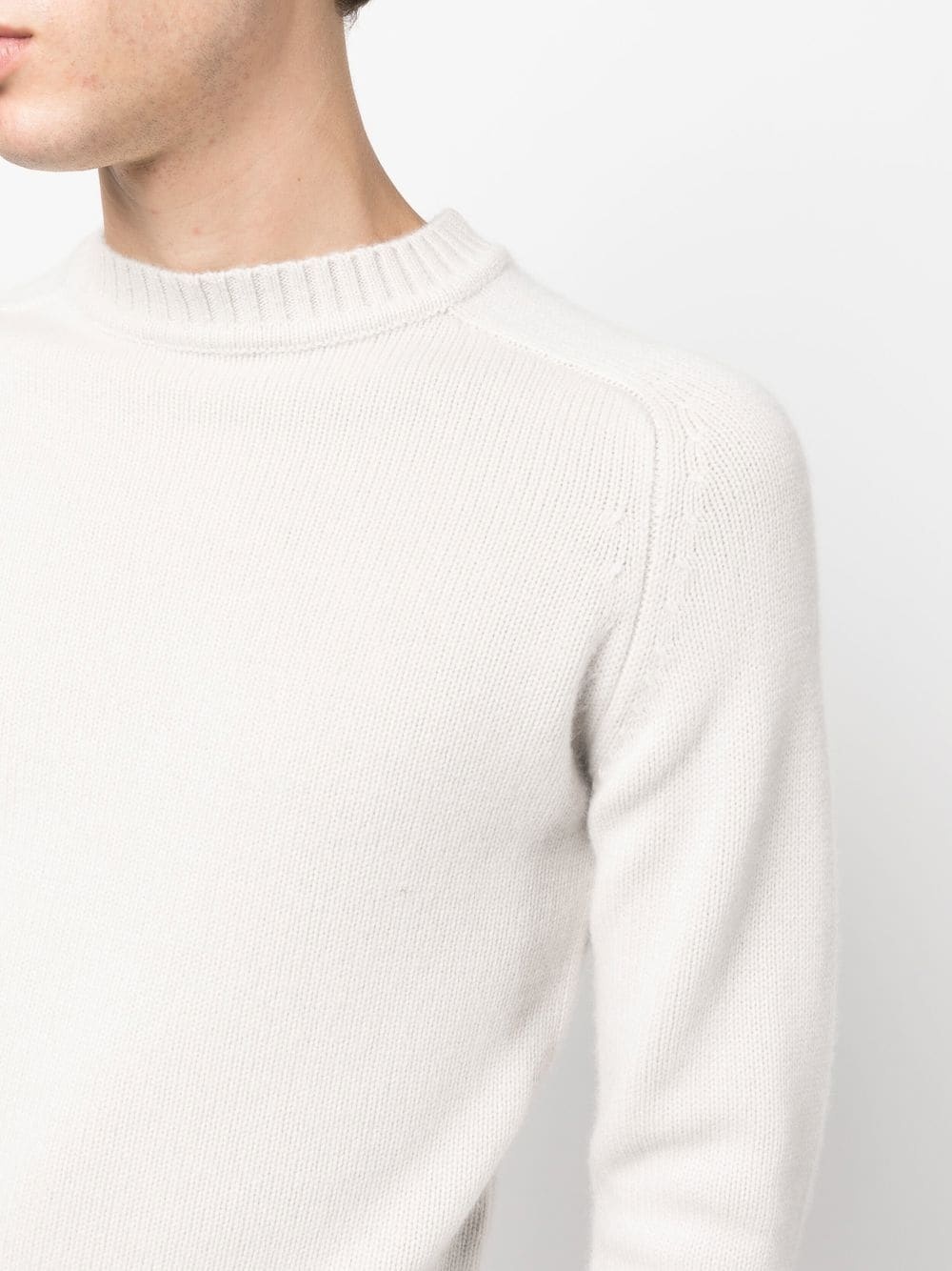 crew-neck cashmere jumper - 6