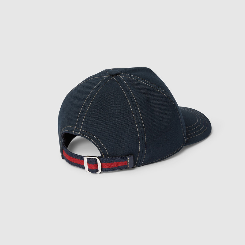 Printed cotton canvas baseball hat 4