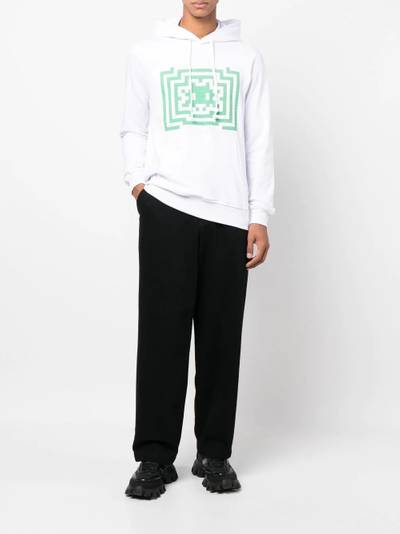 Comme des Garçons SHIRT graphic-print long-sleeve hoodie outlook