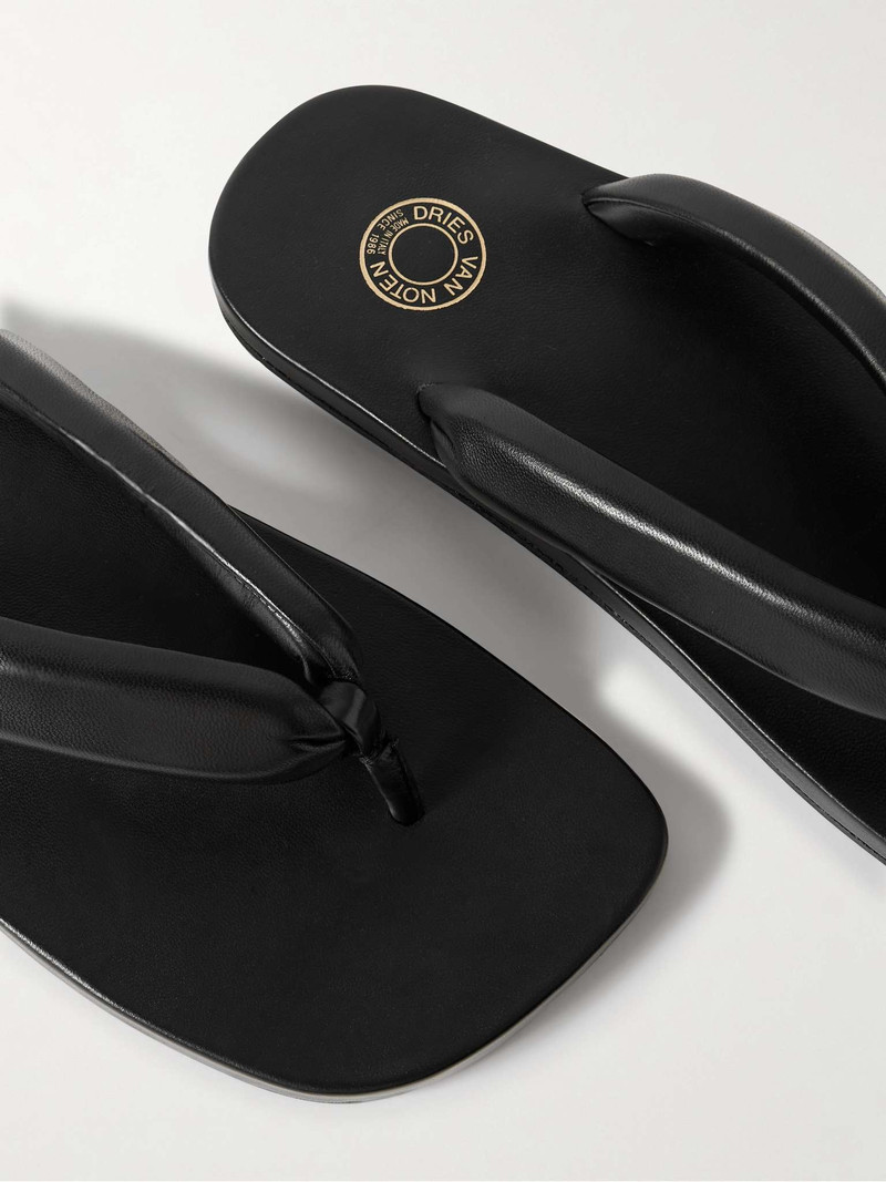 Padded Leather Flip Flops 6