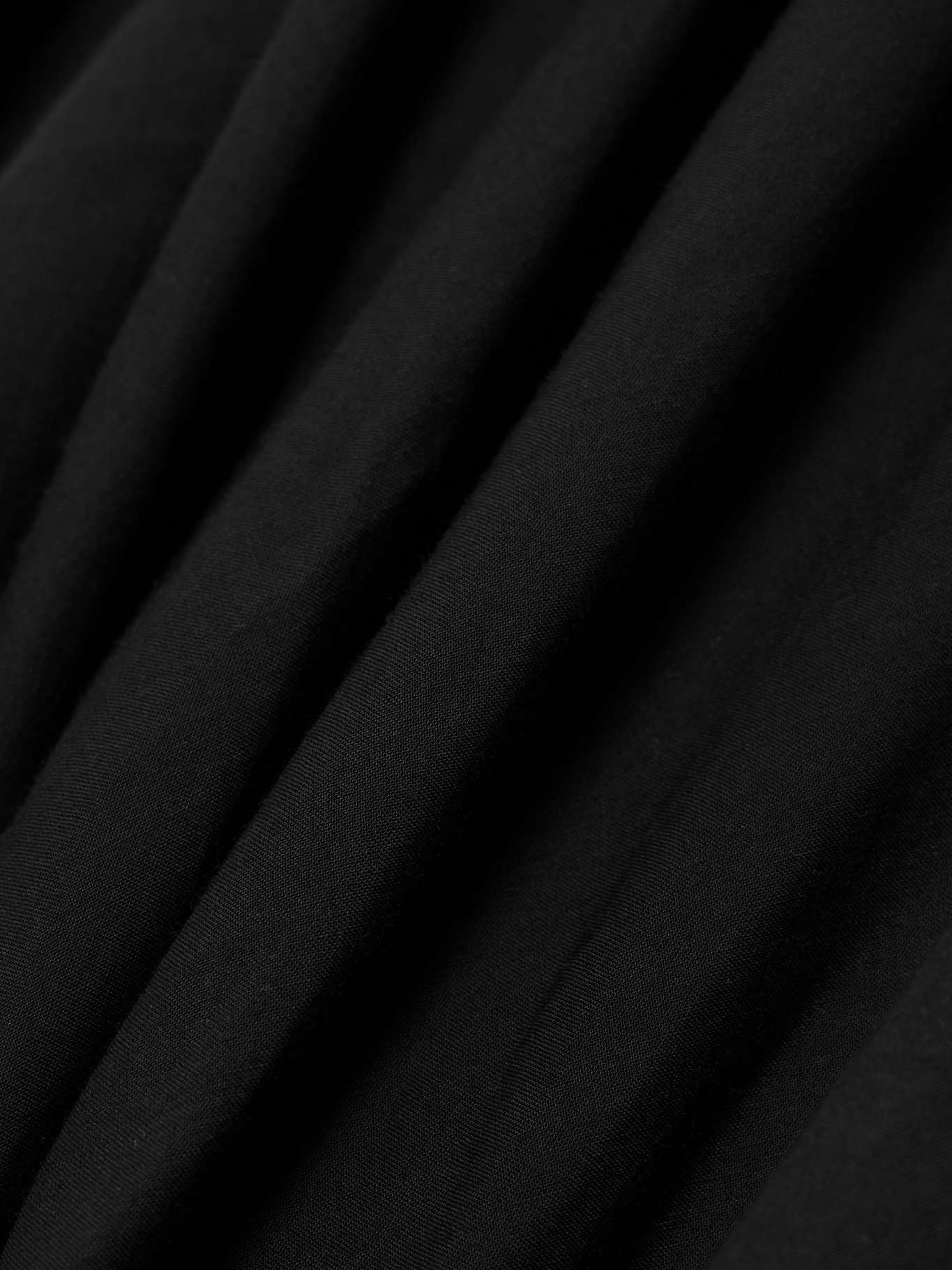 Draped Lyocell and organic cotton-blend voile maxi skirt Black - 4