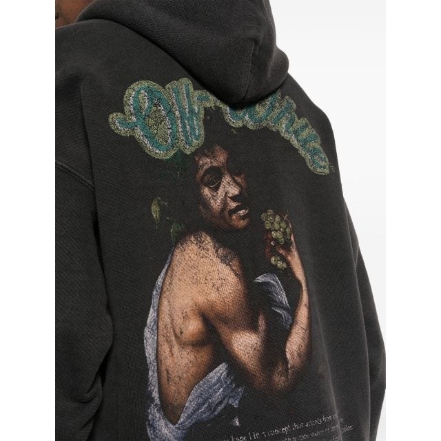 パーカー・フーディ Off-White OMBB085S24FLE020 GREEN BACCHUS SKATE Hoodie org.jpg