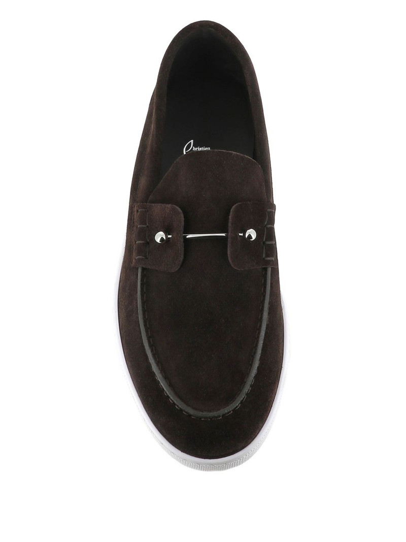 Christian Louboutin Chambeliboat suede loafers outlook