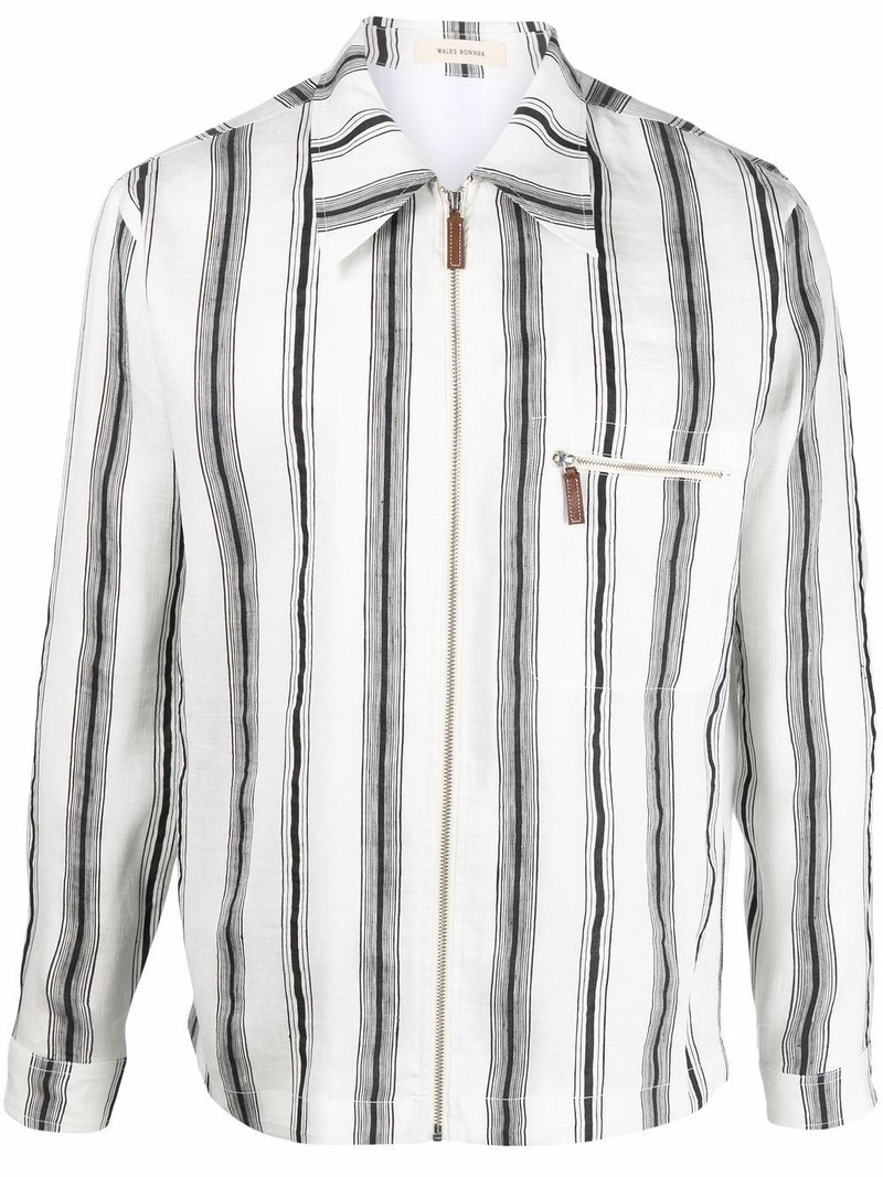 stripe-print shirt 1
