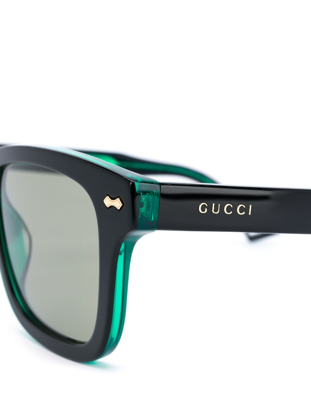 two-tone square-frame sunglasses - 3