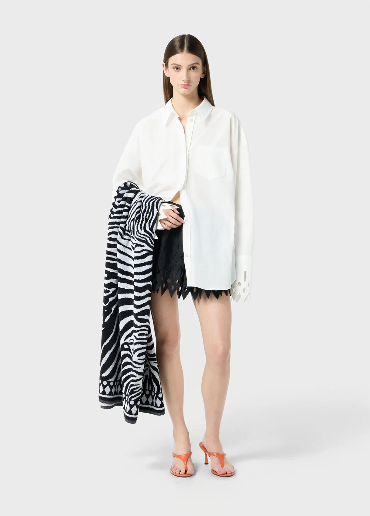 ZEBRA-PRINT BEACH TOWEL - 1