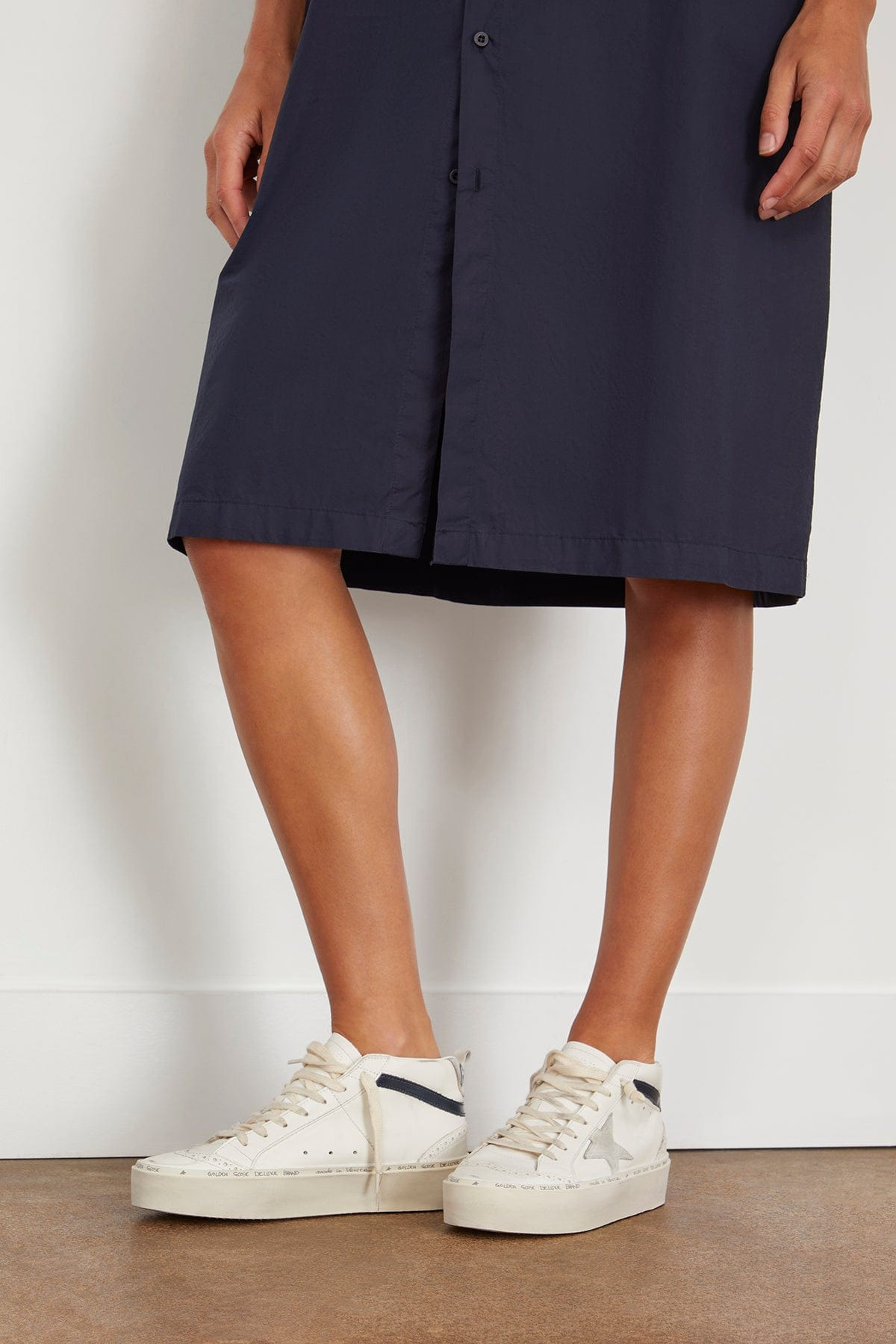 Hi Mid Star Sneaker in White/Ice/Blue/Silver - 2