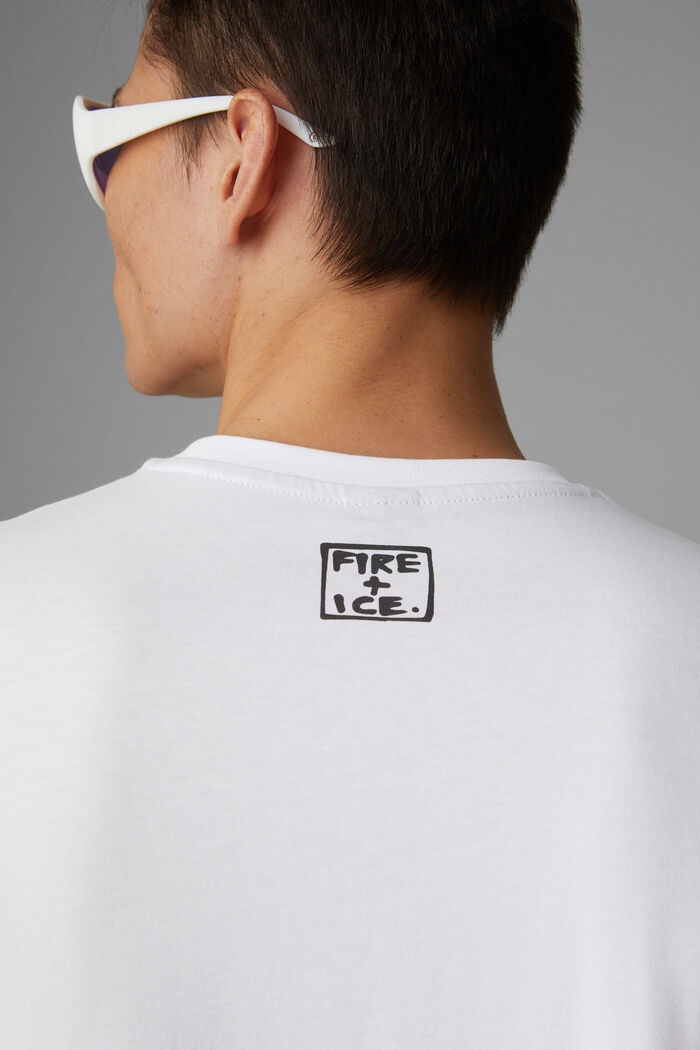 Mick T-shirt in White/Black - 5