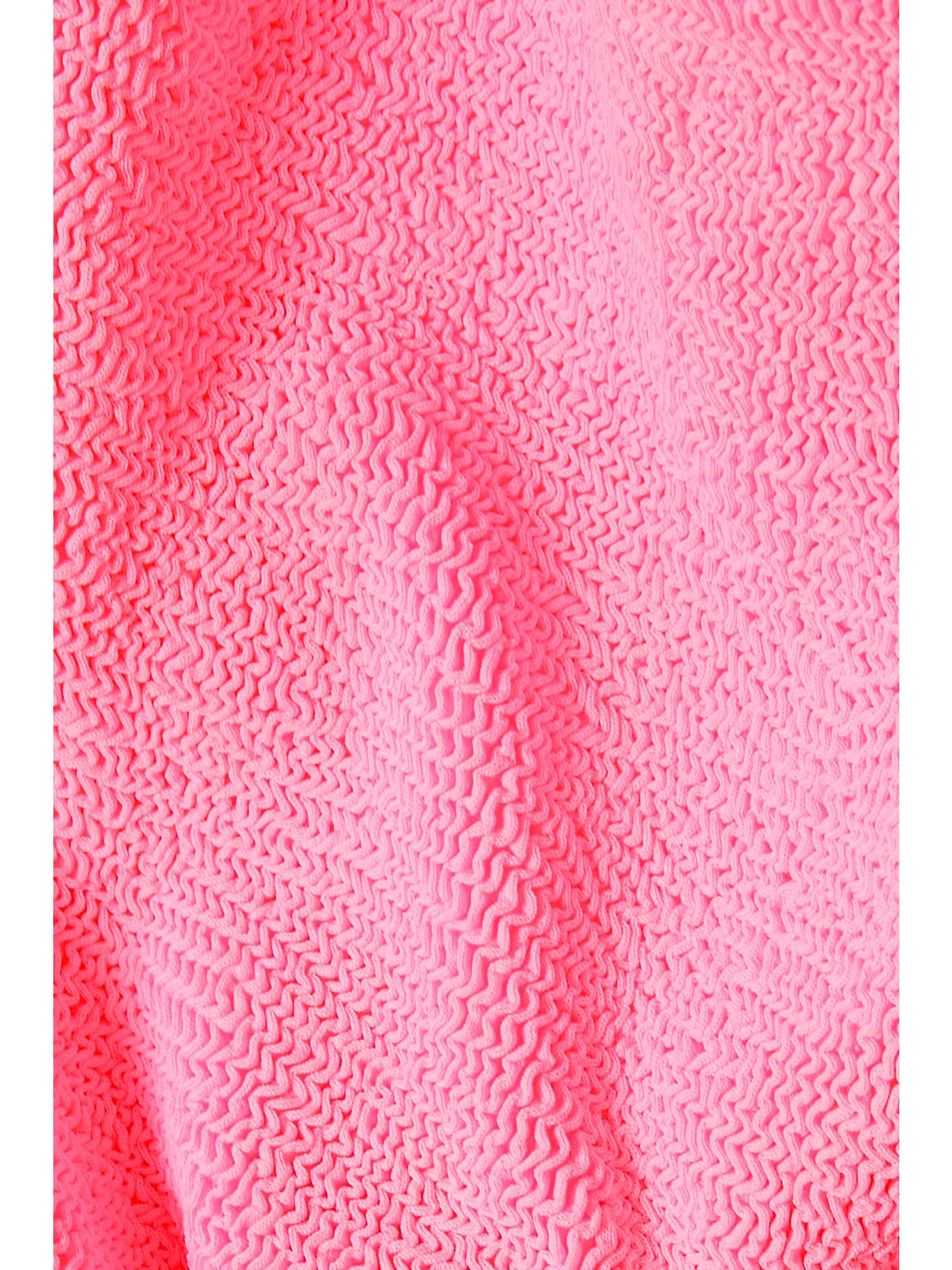 + NET SUSTAIN open-back seersucker swimsuit Pink - 5