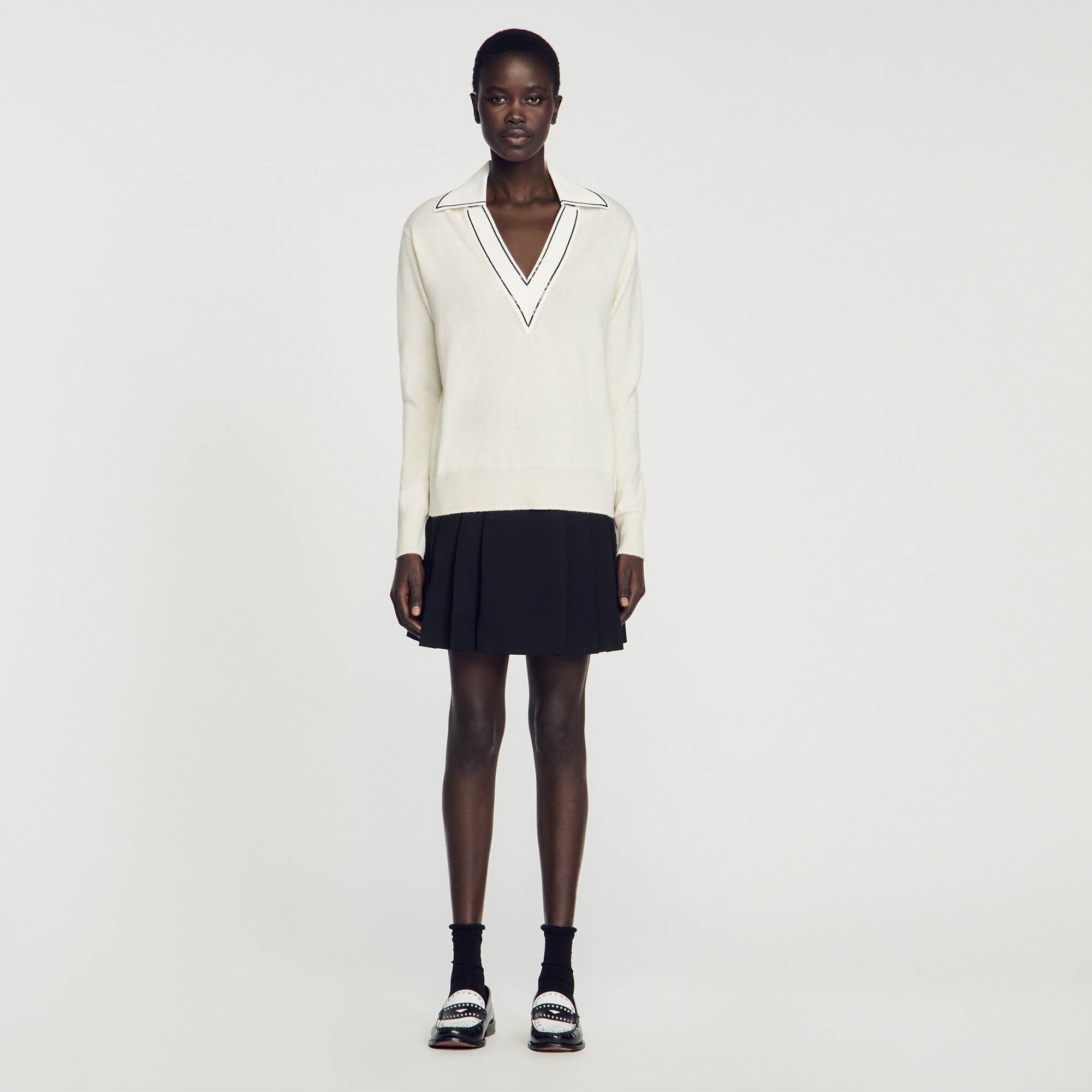 JUMPER WITH POLO SHIRT COLLAR - 3