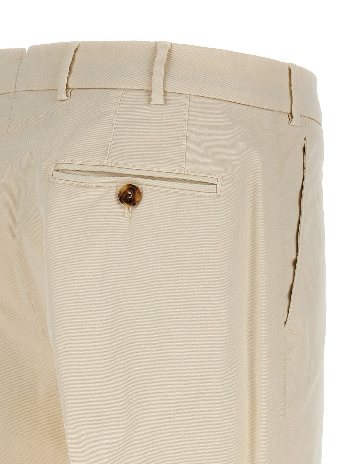 Cotton Trousers Pants White - 4