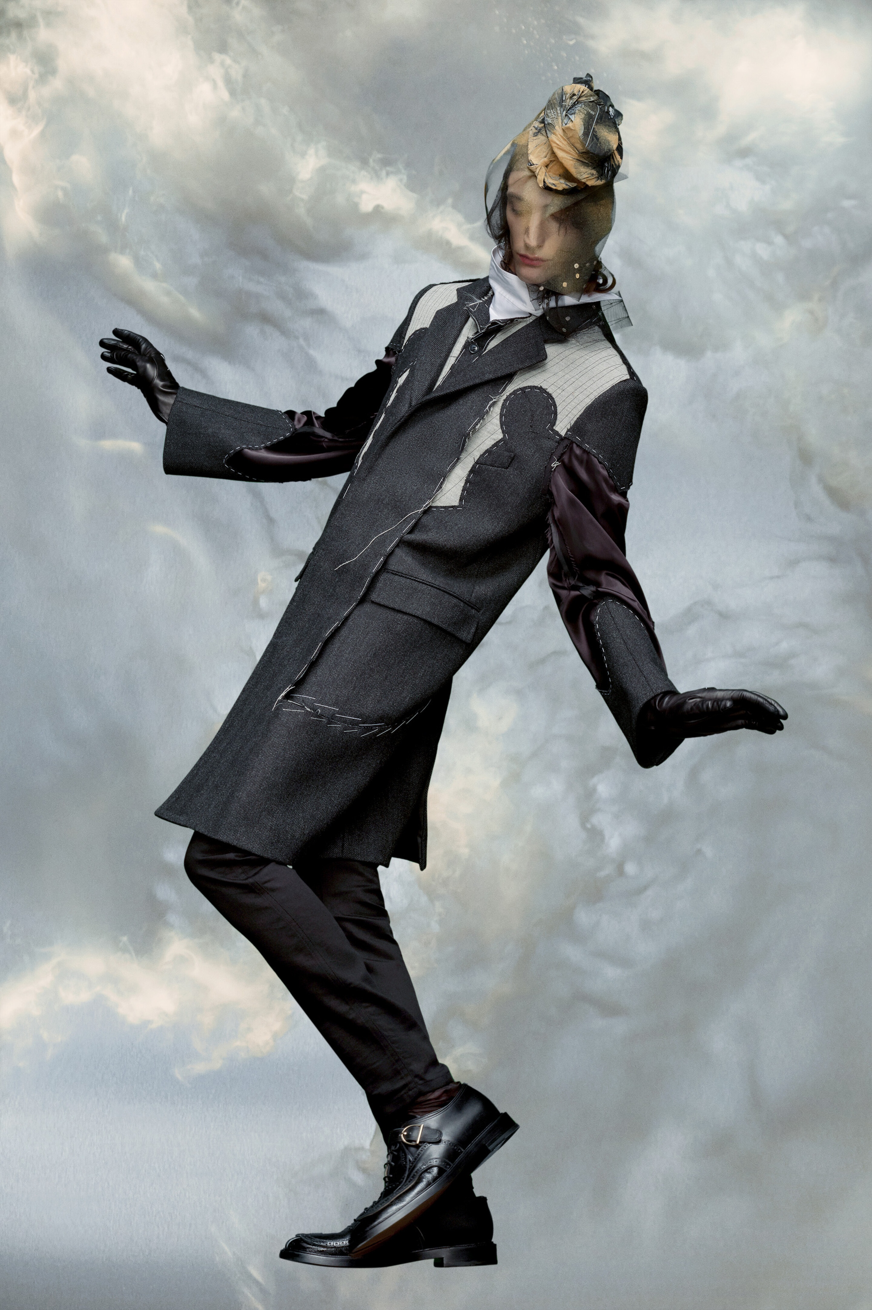 Décortiqué wool coat - 3