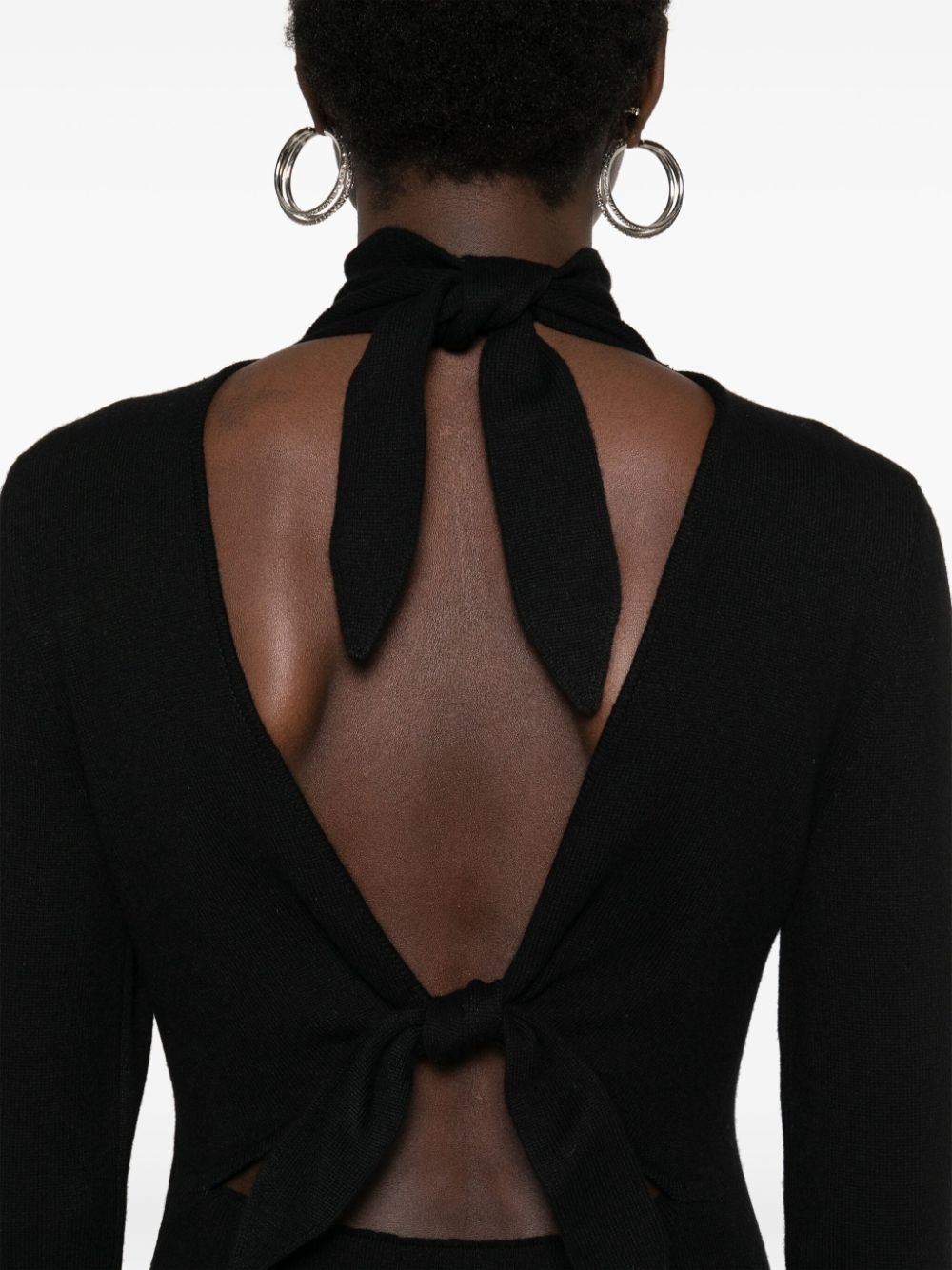 tied midi dress - 5