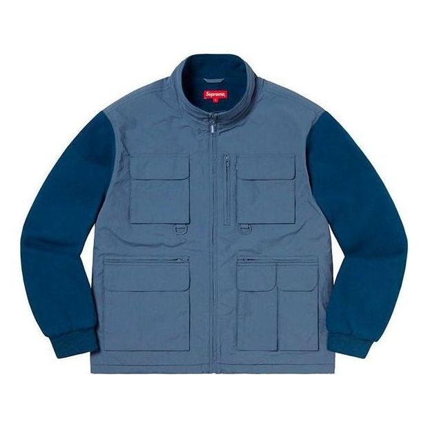 Supreme Upland Fleece Jacket 'Light Blue' SUP-FW19-944 - 1