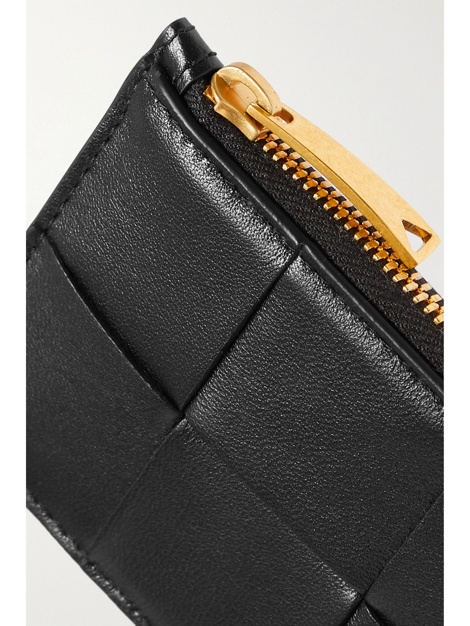Cassette intrecciato leather cardholder Black - 4
