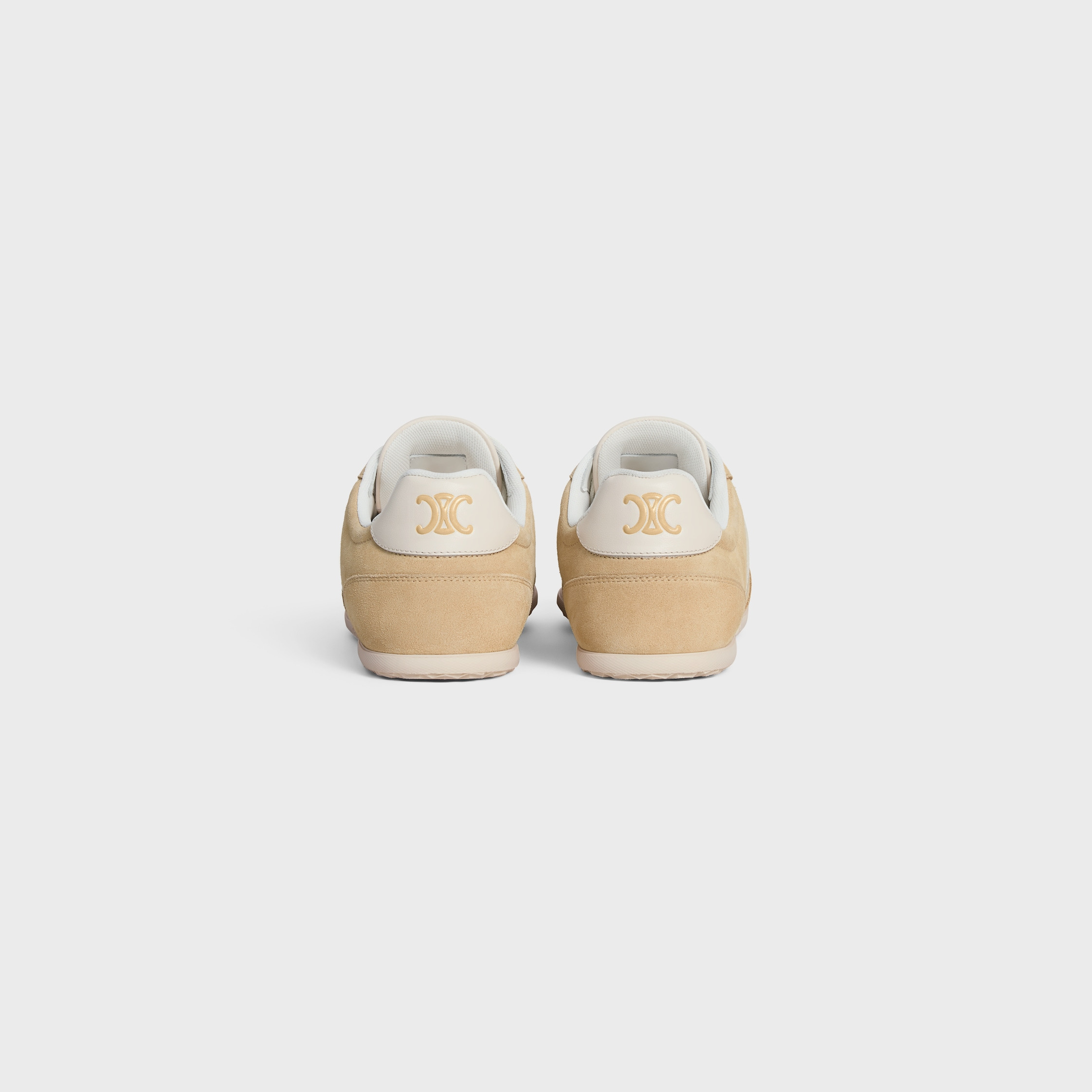 CELINE JOGGER - LOW LACE-UP SNEAKER IN SUEDE CALFSKIN AND CALFSKIN - 3
