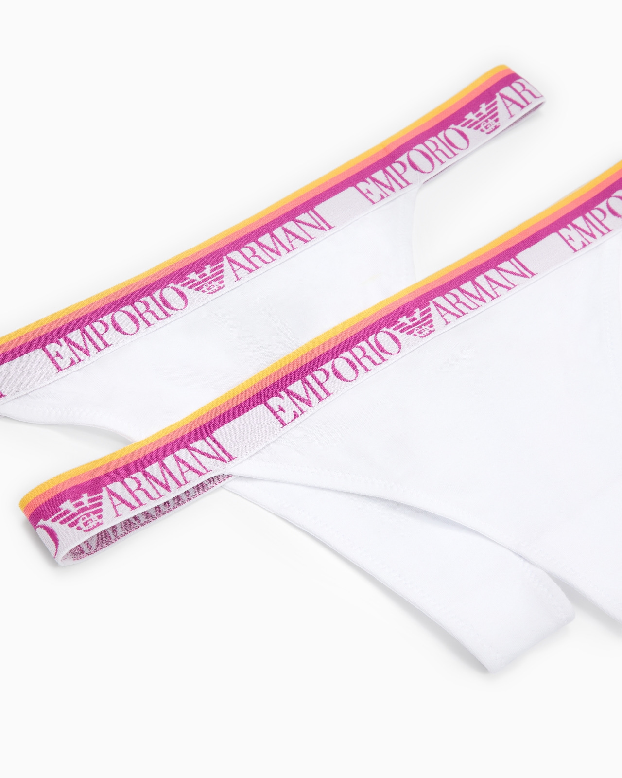 TWO-PACK OF ASV ICONIC ORGANIC-COTTON THONGS WITH LOGO WAISTBAND - 4