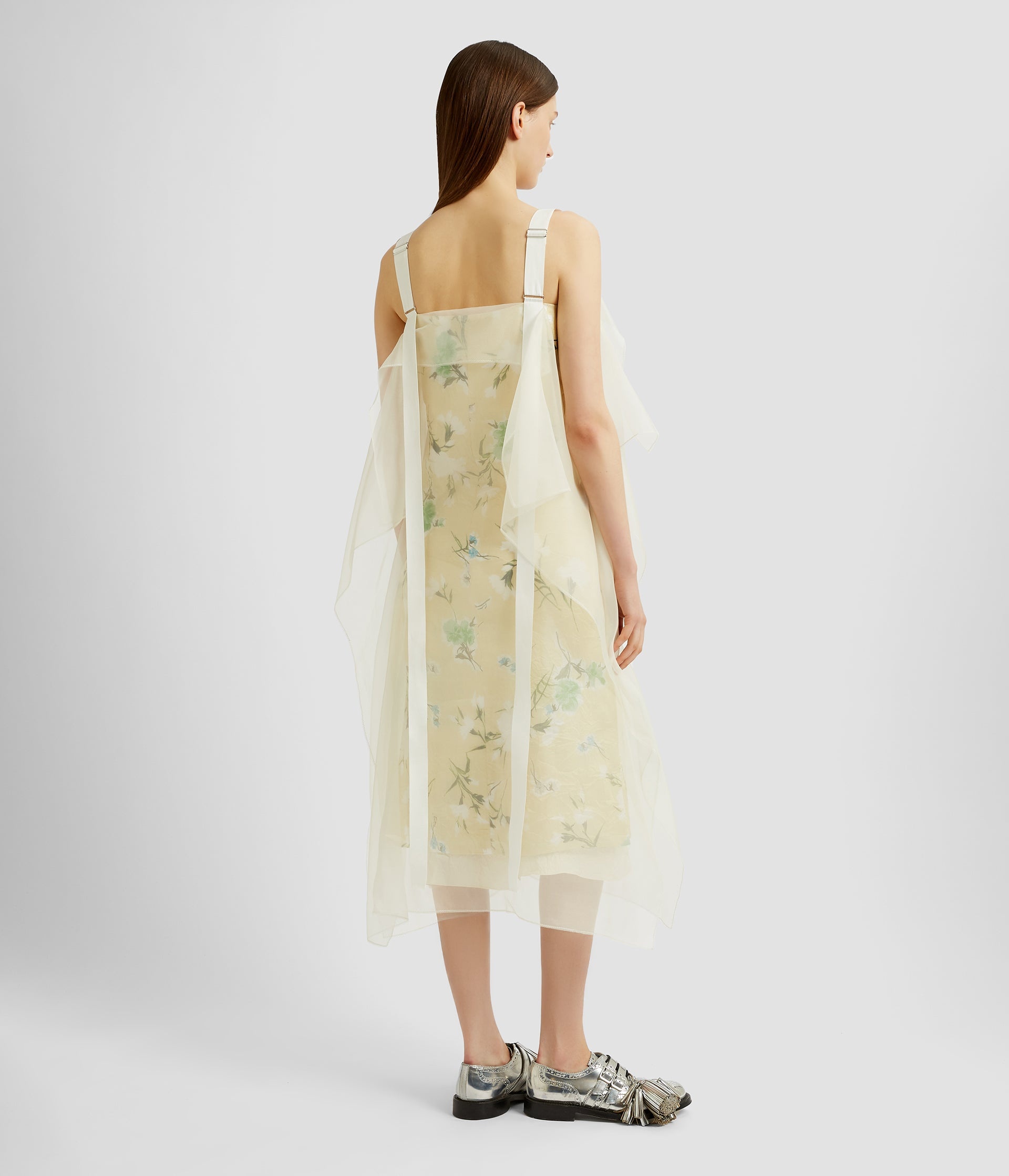 V NECK SLIP COCKTAIL DRESS - 3