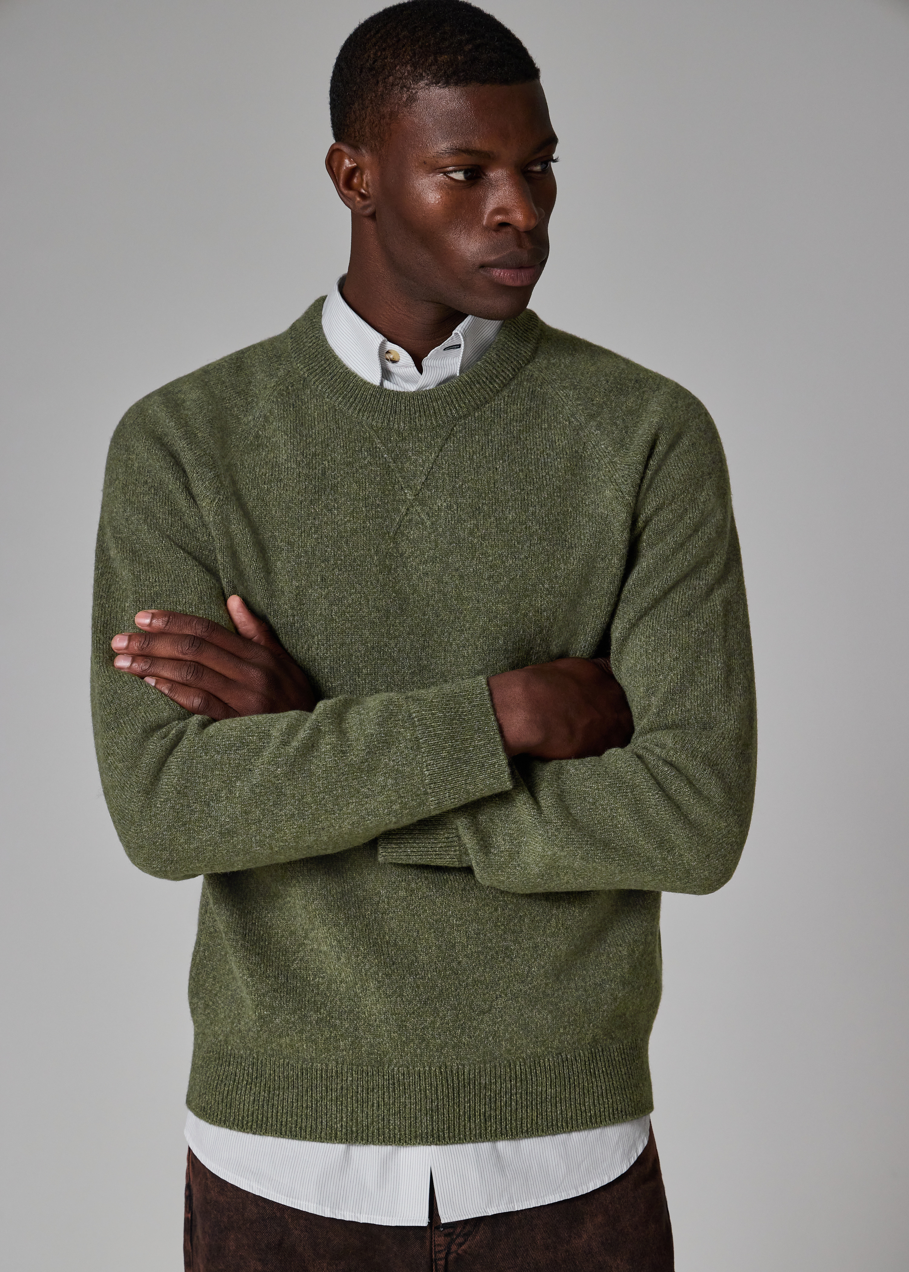 Green Merino Wool Sweater - 3